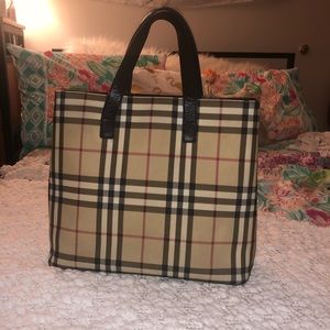 Burberry Nova Check Tote Bag